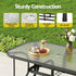 Gardeon 5PC Outdoor Dining Set Table and Chairs Patio Furniture Bistro Set Garden Grey | Outdoorium