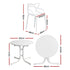 Gardeon 5PCS Outdoor Dining Set Table and Chairs Garden Patio Furniture Entwine White | Furniture > Outdoor > Outdoor Dining Sets
