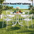 Gardeon 5PCS Outdoor Dining Set Table and Chairs Garden Patio Furniture Entwine White | Furniture > Outdoor > Outdoor Dining Sets