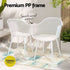 Gardeon 5PCS Outdoor Dining Set Table and Chairs Patio Furniture Garden Diamond White | Furniture > Outdoor > Outdoor Dining Sets