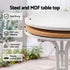 Gardeon 5PCS Outdoor Dining Set Table and Chairs Patio Furniture Garden Diamond White | Furniture > Outdoor > Outdoor Dining Sets