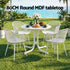 Gardeon 5PCS Outdoor Dining Set Table and Chairs Patio Furniture Garden Diamond White | Furniture > Outdoor > Outdoor Dining Sets
