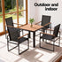 Gardeon 5PCS Outdoor Dining Set Table and Chairs Patio Garden Furniture Bistro Set | Furniture > Dining > Dining Set
