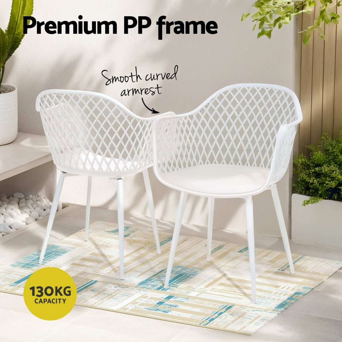 Gardeon 5PCS Outdoor Dining Set Table and Chairs Patio Garden Furniture Diamond | Furniture > Outdoor > Outdoor Dining Sets