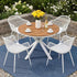 Gardeon 5PCS Outdoor Dining Set Table and Chairs Patio Garden Furniture Diamond | Furniture > Outdoor > Outdoor Dining Sets