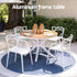 Gardeon 5PCS Outdoor Dining Set Table and Chairs Patio Garden Furniture Entwine | Furniture > Outdoor > Outdoor Dining Sets