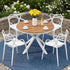 Gardeon 5PCS Outdoor Dining Set Table and Chairs Patio Garden Furniture Entwine | Furniture > Outdoor > Outdoor Dining Sets