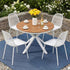 Gardeon 5PCS Outdoor Dining Set Table and Chairs Patio Garden Furniture Lattice | Furniture > Outdoor > Outdoor Dining Sets