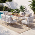 Gardeon 6-Seater Outdoor Dining Sofa Set - White