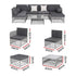 Gardeon 6 Seater Outdoor Sofa Set 7PCS Table Chair Set Garden Rattan Patio Furniture | Outdoorium