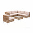 Gardeon 6 Seater Outdoor Sofa Set 7PCS Table Chair Set Garden Rattan Patio Furniture | Furniture > Outdoor > Outdoor Sofas & Lounge Sets