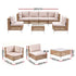 Gardeon 6 Seater Outdoor Sofa Set 7PCS Table Chair Set Garden Rattan Patio Furniture | Furniture > Outdoor > Outdoor Sofas & Lounge Sets
