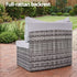 Gardeon 6 Seater Outdoor Sofa Set 9PCS Table Chair Set Garden Rattan Patio Furniture | Furniture > Outdoor > Outdoor Sofas & Lounge Sets