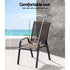 Gardeon 6PC Outdoor Dining Chairs Stackable Lounge Chair Patio Furniture Brown | Furniture > Outdoor > Outdoor Chairs