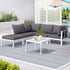 Gardeon 6PCS Outdoor Sofa Set Aluminium Table and Chairs Lounge Patio Furniture | Furniture > Outdoor > Outdoor Sofas & Lounge Sets