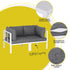 Gardeon 6PCS Outdoor Sofa Set Aluminium Table and Chairs Lounge Patio Furniture | Outdoorium