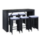 Gardeon 7 - Piece Outdoor Bar Set Dining Table Stools Wicker Patio Setting | Outdoorium