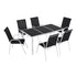 Gardeon 7-Piece Outdoor Dining Set - Black