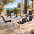 Gardeon 7-Piece Outdoor Dining Set - Black