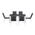 Gardeon 7-Piece Outdoor Dining Set - Black