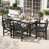Gardeon 7 Piece Outdoor Dining Set Patio HDPE Table and Chairs Garden Furniture | Furniture > Outdoor > Outdoor Dining Sets