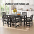 Gardeon 7 Piece Outdoor Dining Set Patio HDPE Table and Chairs Garden Furniture | Furniture > Outdoor > Outdoor Dining Sets