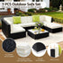Gardeon 7-Piece Outdoor Sofa Set Wicker Couch Lounge Setting Cover | Furniture > Outdoor