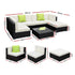 Gardeon 7-Piece Outdoor Sofa Set Wicker Couch Lounge Setting Cover | Furniture > Outdoor