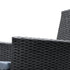 Gardeon 7-Piece Wicker Outdoor Dining Set - Black