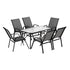 Gardeon 7PC Outdoor Dining Set Table and Chairs Patio Furniture Garden Bistro Set Grey | Outdoorium