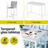Gardeon 7PCS Outdoor Bar Set Stools Dining Chairs Table Patio Steel Bistro Set White | Outdoorium
