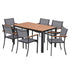 Gardeon 7PCS Outdoor Dining Set Table and Chairs Patio Garden Furniture Bistro Set | Outdoorium