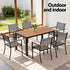 Gardeon 7PCS Outdoor Dining Set Table and Chairs Patio Garden Furniture Bistro Set | Furniture > Outdoor > Outdoor Dining Sets