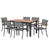 Gardeon 7PCS Outdoor Dining Set Table and Chairs Patio Garden Furniture Bistro Set | Outdoorium