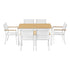 Gardeon 7PCS Outdoor Dining Set Table and Chairs Patio Garden Furniture Bistro Set White | Furniture > Outdoor > Outdoor Dining Sets