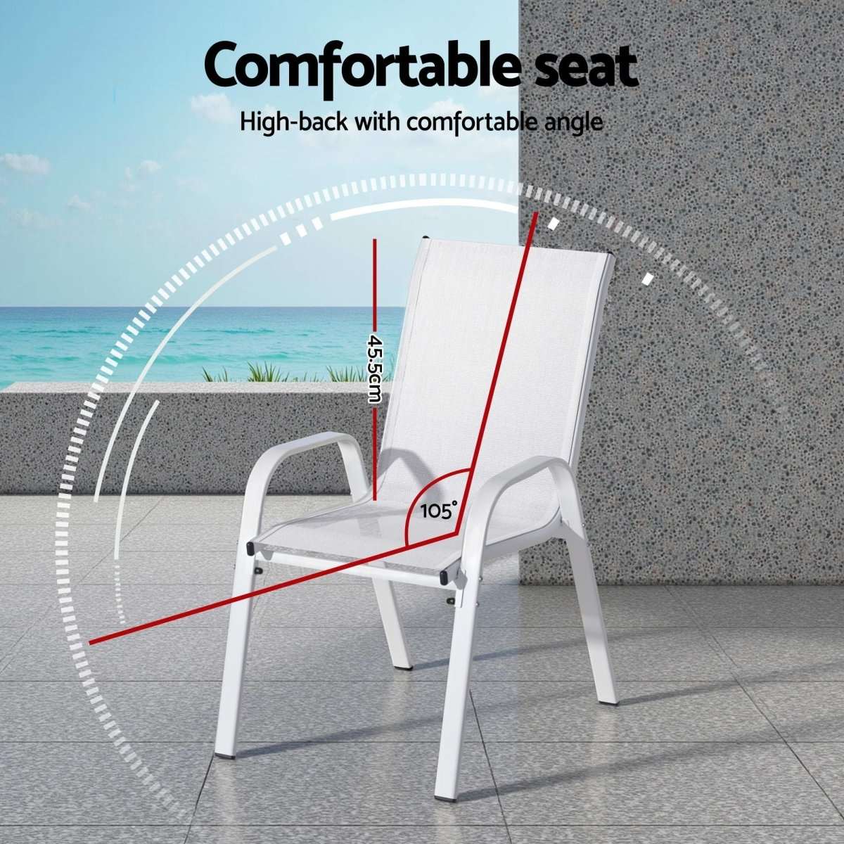 Gardeon 7PCS Outdoor Dining Set Table and Chairs Patio Garden Furniture Steel | Furniture > Outdoor > Outdoor Dining Sets