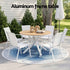 Gardeon 7PCS Outdoor Dining Set Table and Chairs Patio Garden Furniture Steel | Furniture > Outdoor > Outdoor Dining Sets