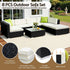 Gardeon 8-Piece Outdoor Sofa Set Wicker Couch Lounge Setting Cover | Furniture > Outdoor