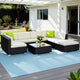 Gardeon 8-Piece Outdoor Sofa Set Wicker Couch Lounge Setting Cover | Furniture > Outdoor