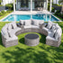 Gardeon 8 Seater Outdoor Sofa Set 11PCS Table Chair Set Garden Rattan Furniture | Furniture > Outdoor > Outdoor Sofas & Lounge Sets