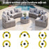 Gardeon 8 Seater Outdoor Sofa Set 11PCS Table Chair Set Garden Rattan Furniture | Furniture > Outdoor > Outdoor Sofas & Lounge Sets