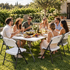 Gardeon 9-Piece Folding Outdoor Dining Set 180cm - White