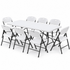 Gardeon 9-Piece Folding Outdoor Dining Set 180cm - White