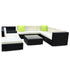 Gardeon 9-Piece Modular Wicker Outdoor Sofa Set - Black