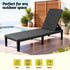 Gardeon Adjustable Outdoor Sun Lounger - Black