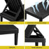 Gardeon Adjustable Outdoor Sun Lounger - Black