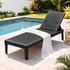 Gardeon Adjustable Outdoor Sun Lounger - Black