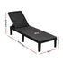 Gardeon Adjustable Outdoor Sun Lounger - Black