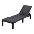 Gardeon Adjustable Outdoor Sun Lounger - Black