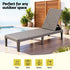 Gardeon Adjustable Outdoor Sun Lounger - Brown